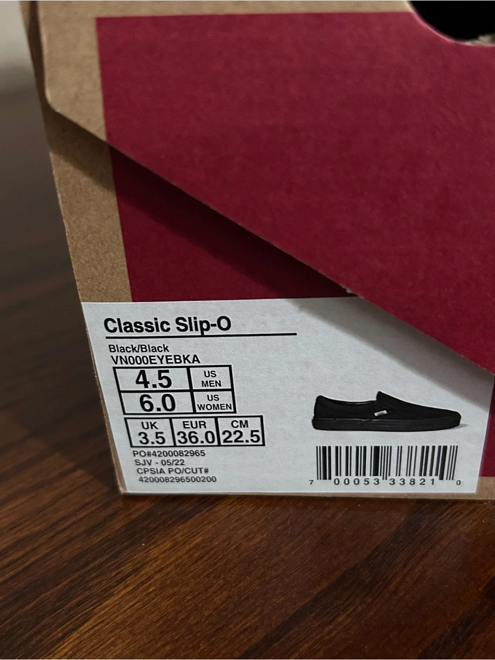 Vans Black Classic Slip-On Canvas Loafers